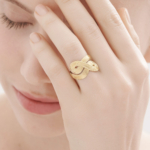 טבעת CELTIC DUNES קטנה בזהב צהוב
