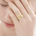 טבעת זהב צהוב CELTIC DUNES קטנה
