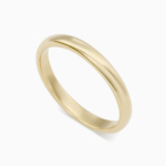 טבעת נישואין קלאסית צרה בזהב צהוב