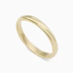 טבעת נישואין זהב צהוב קלאסית צרה