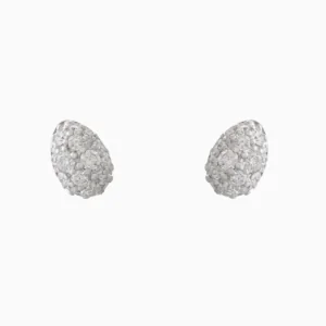 עגילי זהב צהוב ויהלומים METEOROS