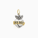 תליון MY BOY’ MYCOLLECTION’ בכסף סטרלינג וזהב צהוב