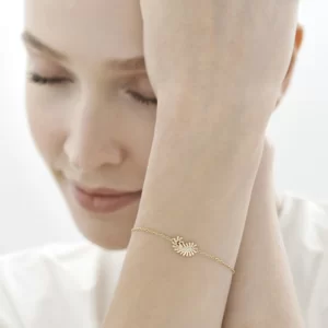 צמיד זהב צהוב ויהלומים PAISLEY
