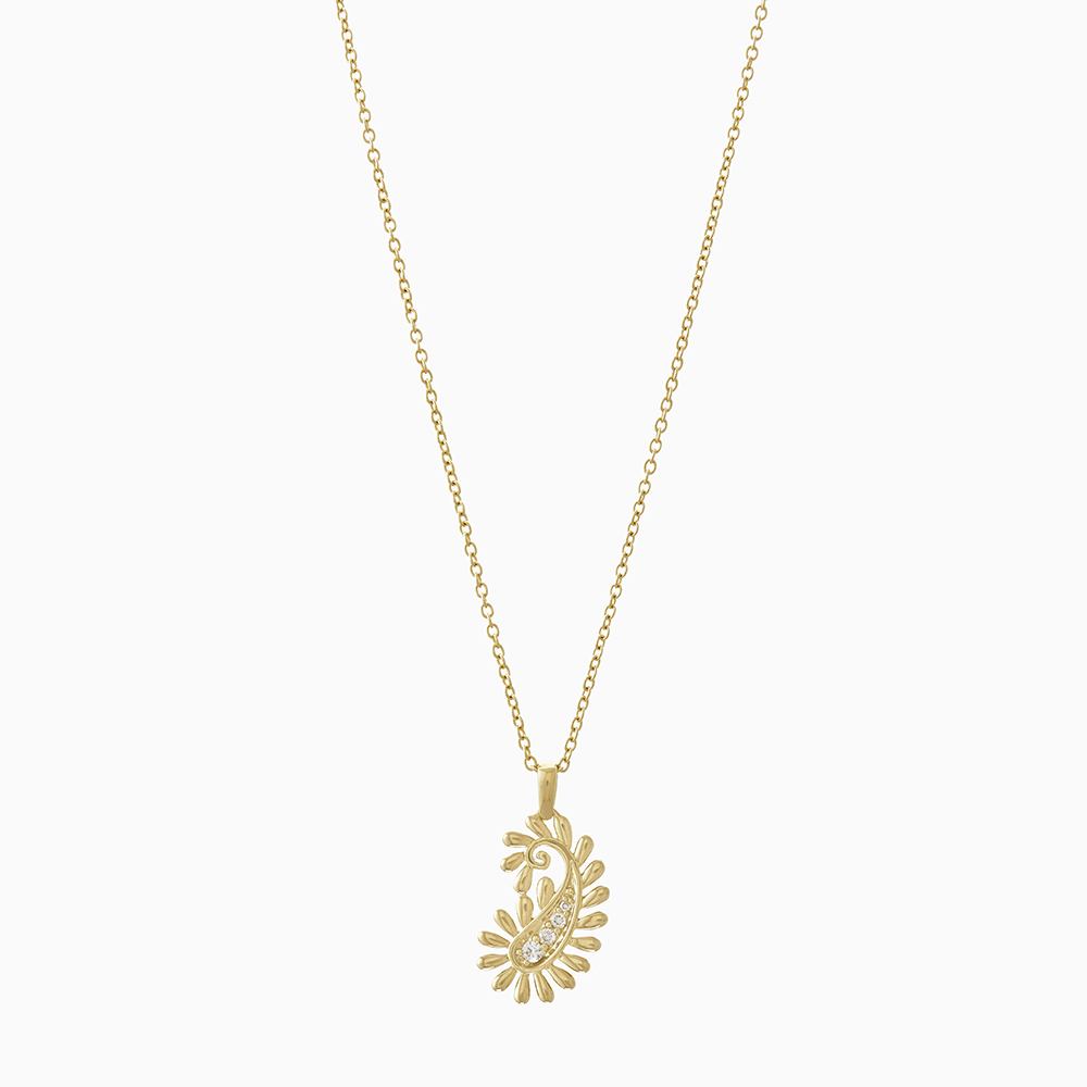 שרשרת זהב צהוב ויהלומים PAISLEY